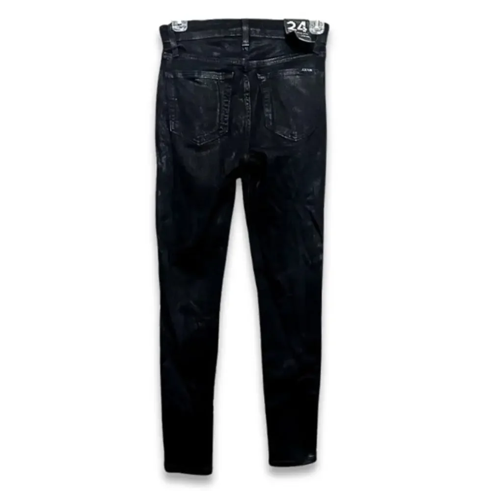 Joe's JeansHigh Rise Ankle Skinny Black Denim 24 NWT Premium Fit Classic Stretch